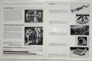1982 Callaway Turbosystems for BMW Sales Folder with Extras