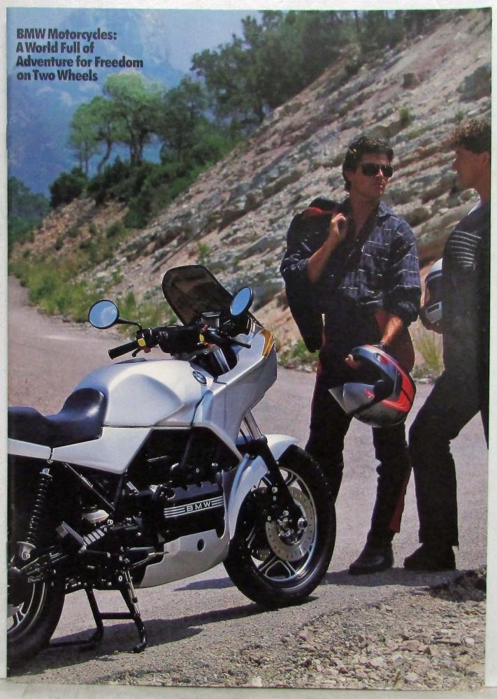 1987 BMW Motorrad Sales Brochure K Series Boxer Series Motorcycles