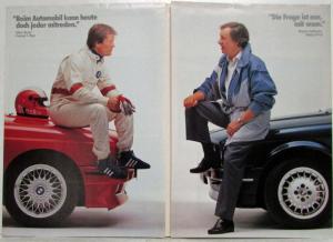1987 BMW Test Drive Promotional Sales Folder Brochure - Surer and Aaltonen