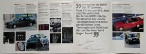 1987 BMW Test Drive Promotional Sales Folder Brochure - Surer and Aaltonen