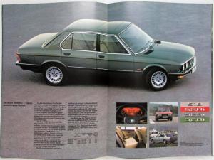 1981 BMW Programm: Es lebe der feine Unterschied Sales Brochure - German Text