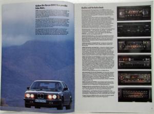 1985 BMW Special Equipment Car Program Sales Brochure - German Text