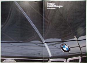 1985 BMW Special Equipment Car Program Sales Brochure - German Text