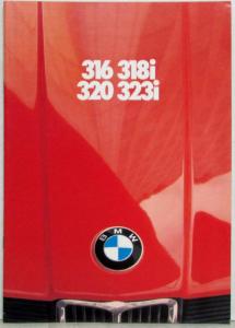 1980 BMW 316 318i 320 323i Sales Brochure