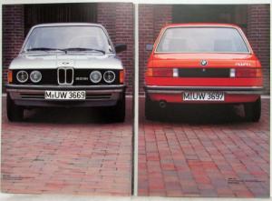 1980 BMW 316 318i 320 323i Sales Brochure