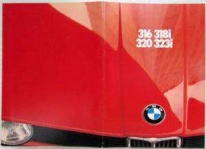 1980 BMW 316 318i 320 323i Sales Brochure