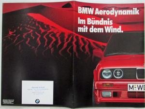 1988 BMW Aerodynamics In Alliance with the Wind Sales Brochure - German Text