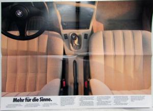 1986 BMW 5 Series at Its Best Oversized Sales Brochure - German Text