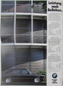 1986 BMW 5 Series at Its Best Oversized Sales Brochure - German Text