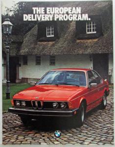 1982 BMW European Delivery Program Sales Brochure