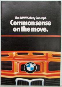 1984 BMW Safety Concept Common Sense on the Move Sales Brochure