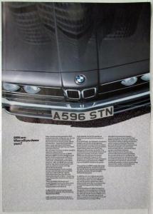 1983 BMW When Will You Choose Yours Oversized Sales Brochure