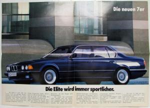 1986 BMW Time for New Thinking Oversized Sales Brochure - German Text