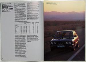 1985 BMW Answers to Right Path of Environmental Cars Sales Brochure - German