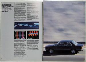 1985 BMW Answers to Right Path of Environmental Cars Sales Brochure - German