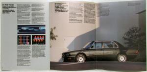 1985 BMW Answers to Right Path of Environmental Cars Sales Brochure - German