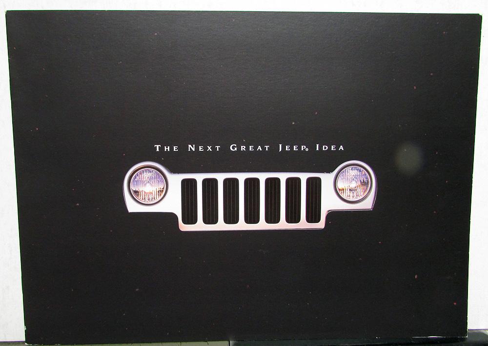 2002 Jeep Liberty Canadian Dealer Sales Brochure Die Cut Cover