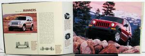 2002 Jeep Liberty Canadian Dealer Sales Brochure Die Cut Cover