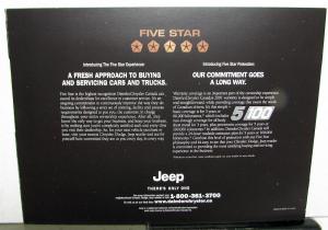 2002 Jeep Liberty Canadian Dealer Sales Brochure Die Cut Cover