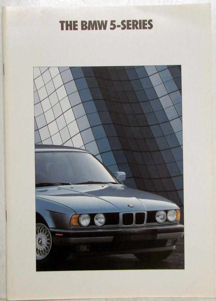 1992 BMW 5 Series Sales Brochure