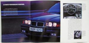 1992 BMW M3 Coupe Materialization of Performance Sales Folder - French Text