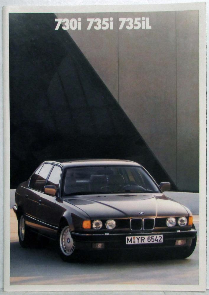 1988 BMW 730i 735i 735iL Sales Brochure
