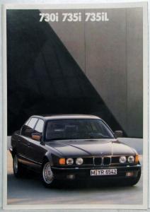 1988 BMW 730i 735i 735iL Sales Brochure