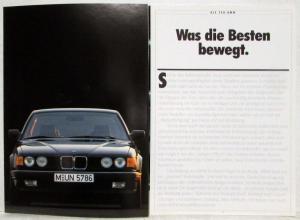 1988 BMW 730i 735i 735iL Sales Brochure