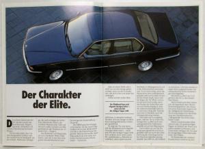 1988 BMW 730i 735i 735iL Sales Brochure