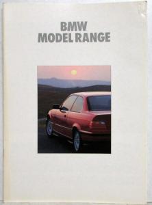 1992 BMW Model Range The Joy of Owning Sales Brochure