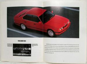 1992 BMW Model Range The Joy of Owning Sales Brochure