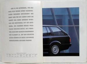 1993 BMW 3 Series Touring Sales Brochure - German Text