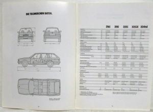 1993 BMW 3 Series Touring Sales Brochure - German Text