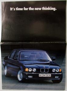 1986 BMW Time for New Thinking Oversized Sales Brochure