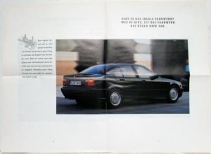 1990 BMW What Moves People Oversized Sales Brochure - German Text