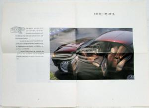 1990 BMW What Moves People Oversized Sales Brochure - German Text