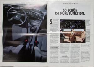 1988 BMW 316i Oversized Sales Brochure - German Text