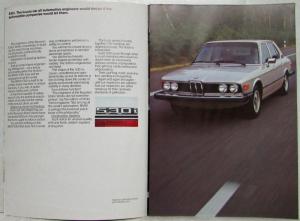1978 BMW 530i Sales Brochure