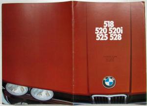 1976 BMW 5 Series Sales Brochure - 518 520 520i 525 528 - Italian Text