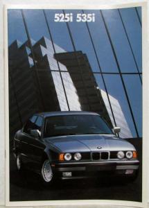 1989 BMW 525i 535i Sales Brochure