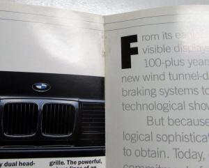 1989 BMW 525i 535i Sales Brochure