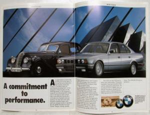 1989 BMW 525i 535i Sales Brochure