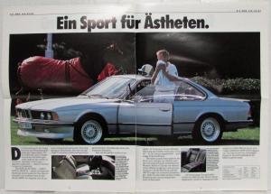 1987 BMW Line of Cars Oversized Sales Brochure - German Text