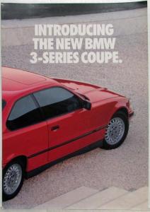 1992 BMW Introducing the New 3-Series Coupe Sales Brochure
