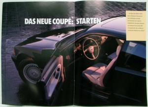 1992 BMW Introducing the New 3-Series Coupe Sales Brochure - German Text