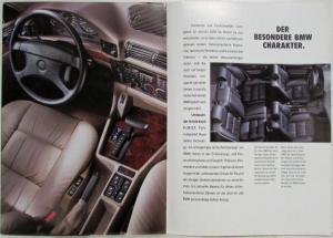 1992 BMW 5er-Reihe Die Unverwechselbare Art Sales Brochure - German Text