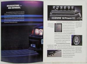 1992 BMW New M3 Coupe Sales Folder - German Text