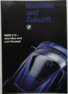 1993 BMW Z13 an Idea Becomes a Concept Sales Brochure - German Text