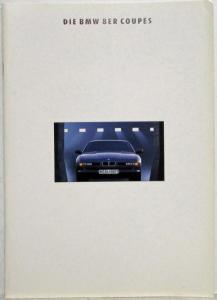 1993 BMW 8-Series Coupes Sales Brochures - German Text