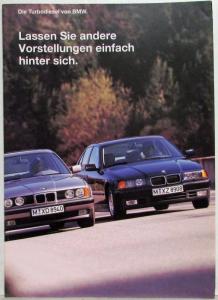 1993 BMW Turbo Diesels Sales Brochure - German Text